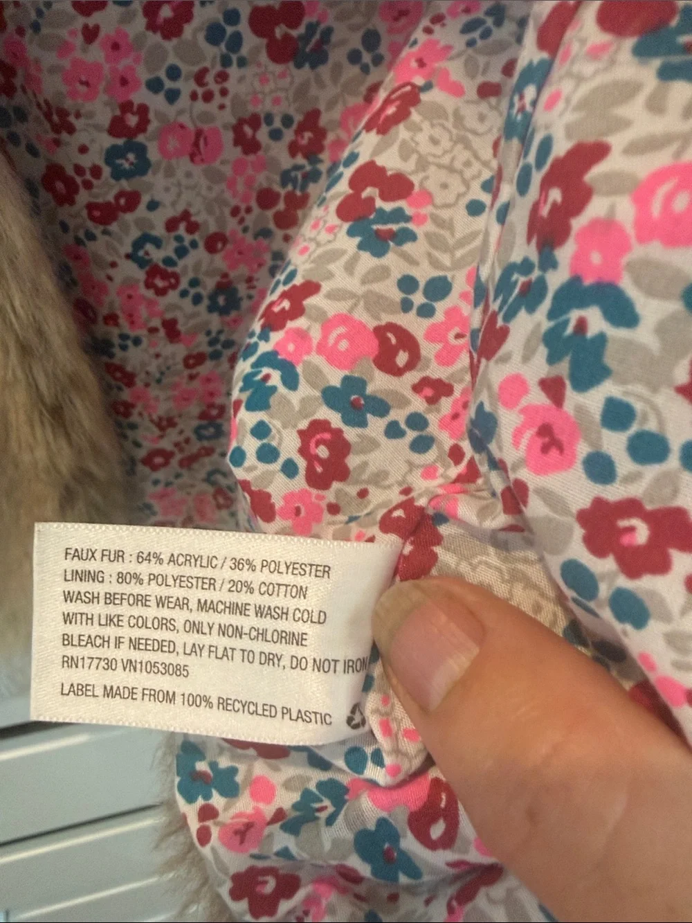 Genuine Kids by OshKosh Girls Faux Fur Vest - Beige